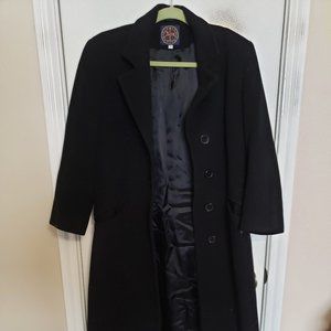 Harold's Black Wool/Cashmere Coat
